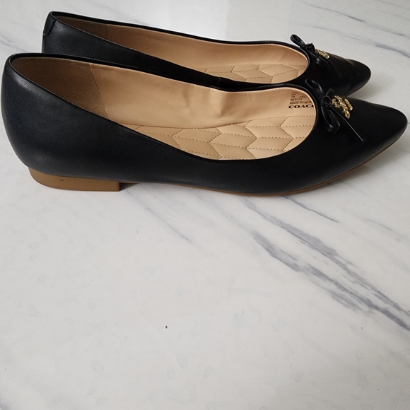 Coach Annabel Ballet Leather Shoes - Picture 2 of 7